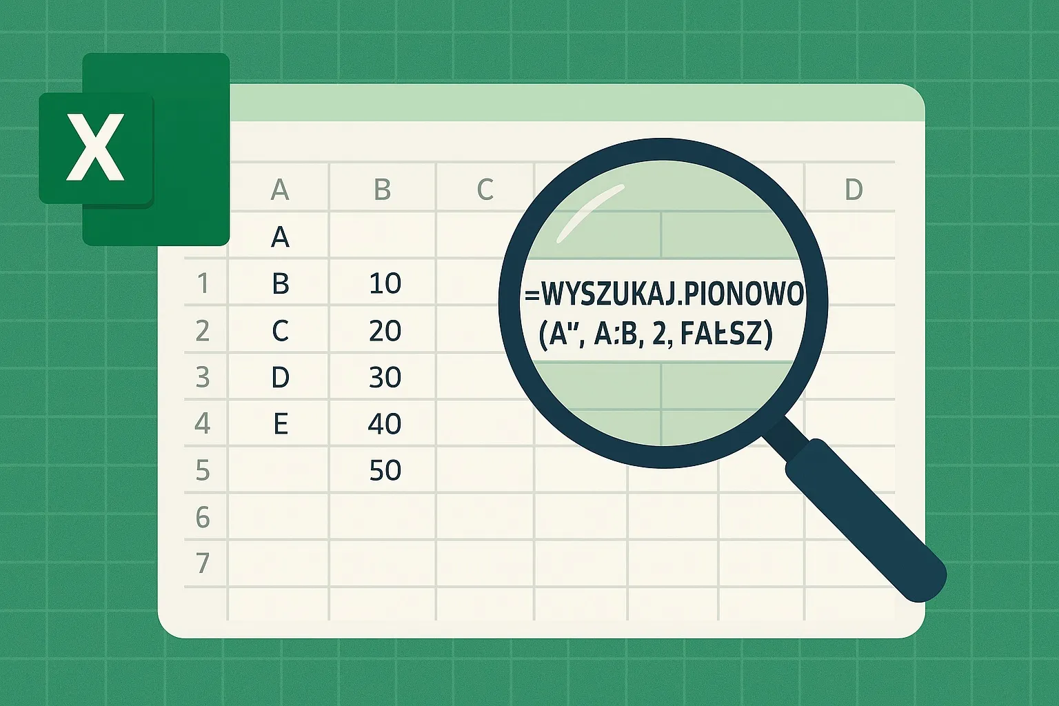 Jak w Excelu używać funkcji WYSZUKAJ.PIONOWO?