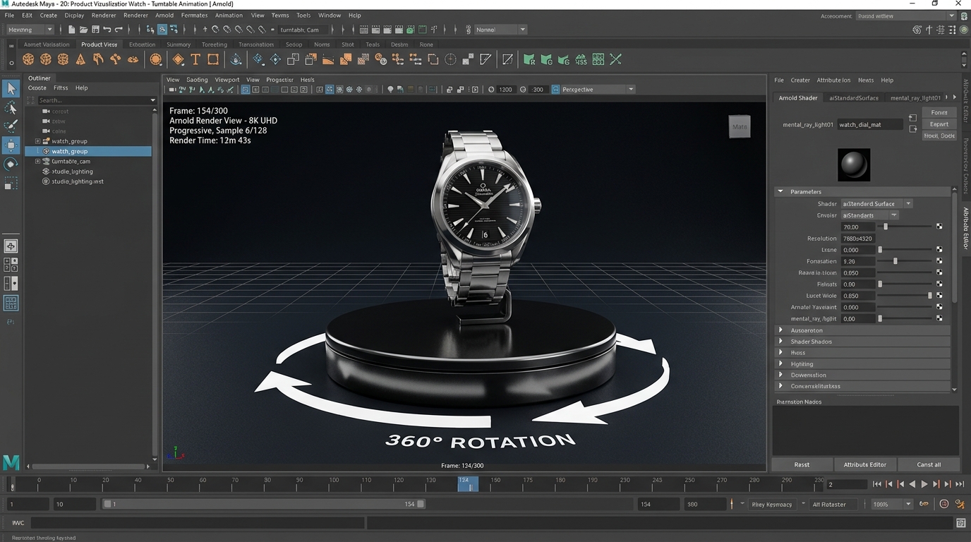 Wizualizacja 3D produktu z obrotem 360 stopni