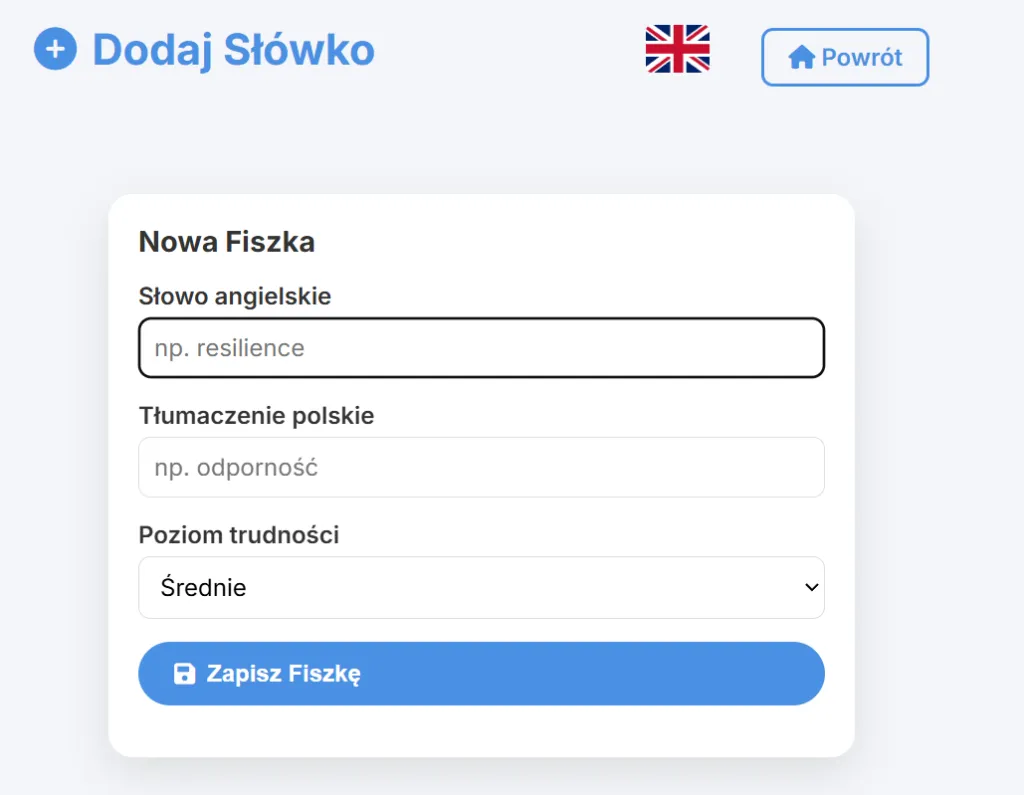 Fiszki do nauki języków