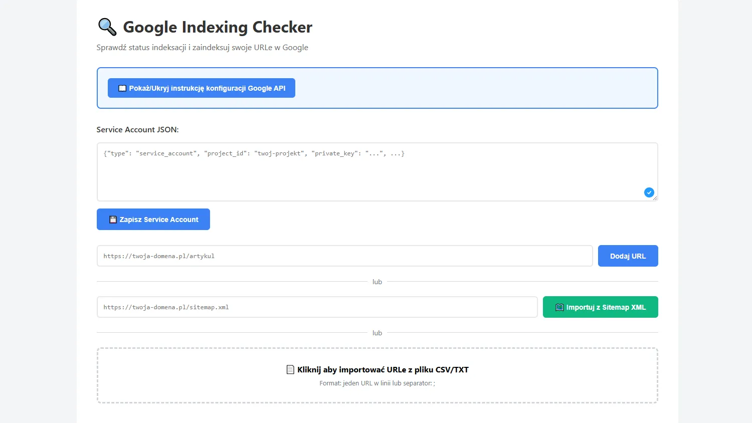 Google Indexing Checker